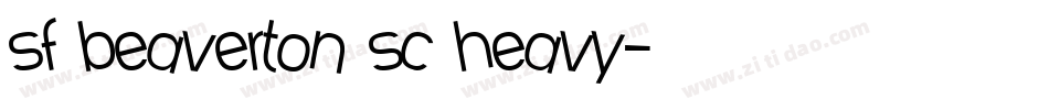 sf beaverton sc heavy字体转换